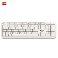 TECLADO NGS CABLE SPIKE BLANCO USB