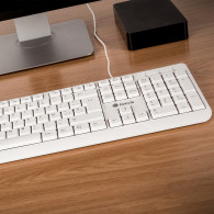 TECLADO NGS CABLE SPIKE BLANCO USB
