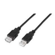 CABLE USB 2.0 TIPO AM-AH NEGRO 1.8M AISENS A101-0016