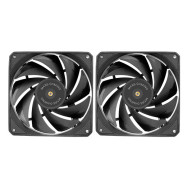 VENTILADOR 12X12 12CM MARS GAMING MFNCLX2 PACK DE 2U. NEGRO
