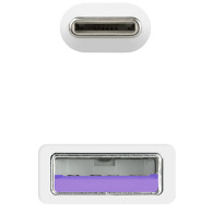CABLE USB 2.0 3A TIPO USB-CM-AM BLANCO 3M NANOCABLE 10.01.2103-W