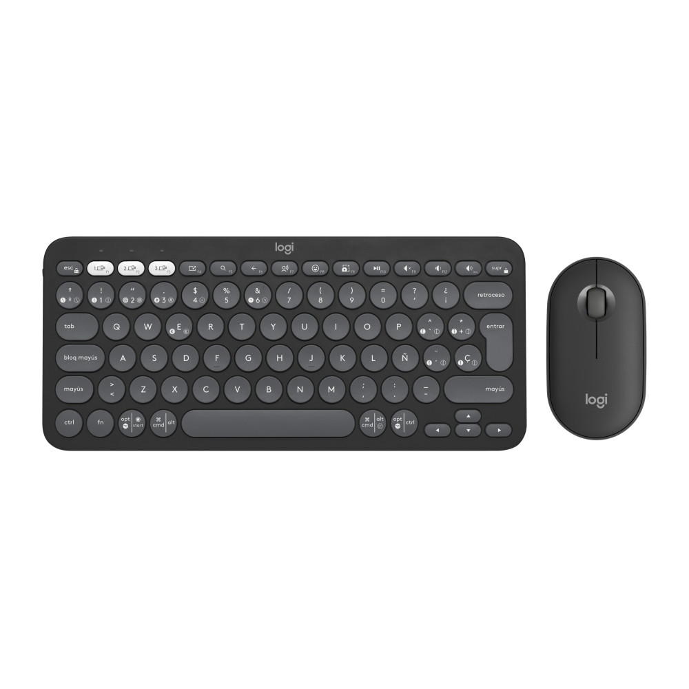 TECLADO LOGITECH INALAMBRICO KIT T+R PEBBLE 2 COMBO BT 920-012227