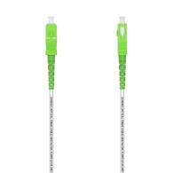 CABLE FIBRA OPTICA G657A2 9-125 SX DCA LSZH SC-APC BLANCO 15M AISENS A152-0499