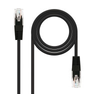 CABLE RED LATIGUILLO RJ45 CAT.5E UTP AWG24 NEGRO 2.0 M NANOCABLE 10.20.0102-BK