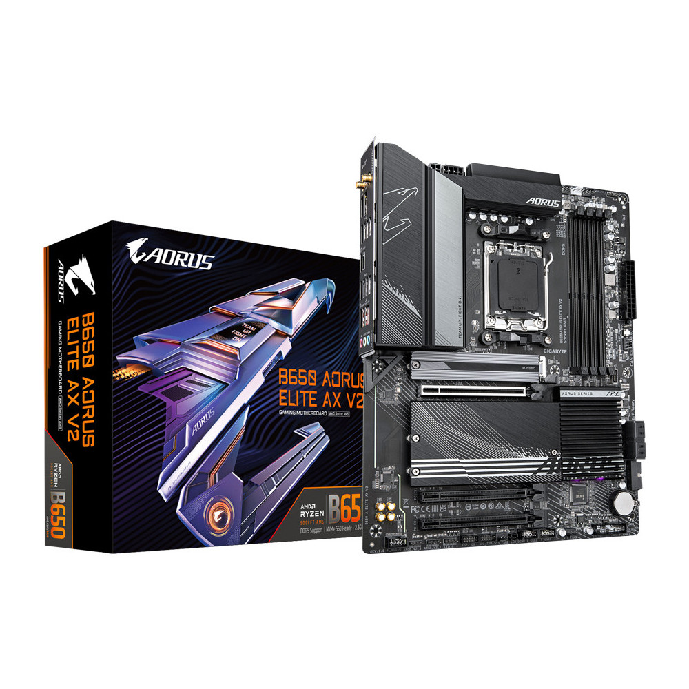 Placa Base Gigabyte B650 AORUS Elite AX V2 Socket AM5