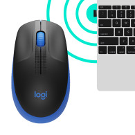 RATON LOGITECH INALAMBRICO M190 USB AZUL 910-005907