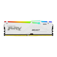 Memoria DDR5 Kingston Fury Beast RGB 32GB 2x16GB 6000MHz CL36 EXPO-XMP Blanco