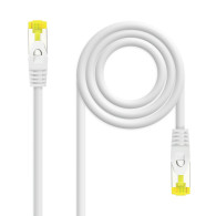 CABLE RED LATIGUILLO RJ45 LSZH CAT.6A SFTP AWG26 BLANCO 2M NANOCAB 10.20.1902-W