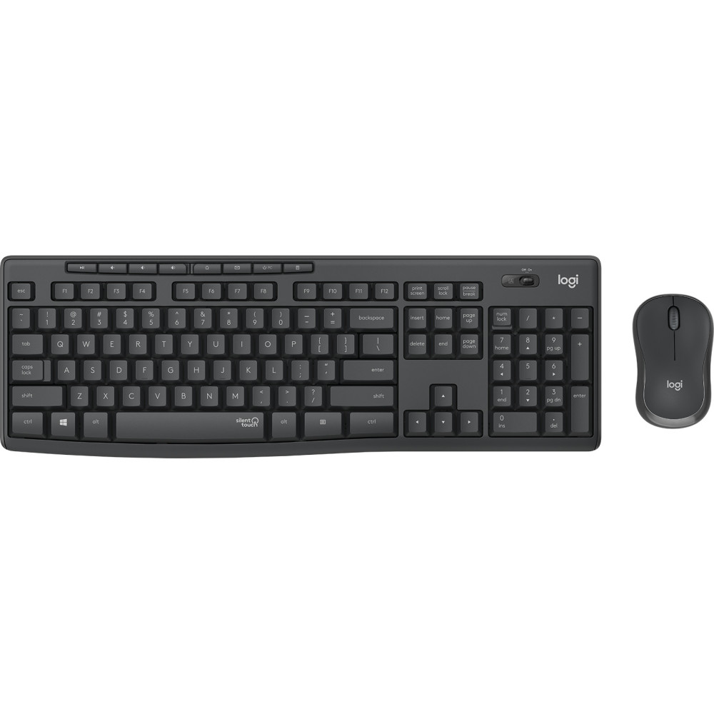 TECLADO LOGITECH INALAMBRICO KIT T+R MK295 SILENT GRAFITO USB INAL 920-009798
