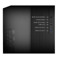 CAJA MICRO-ATX SEMITORRE COOLBOX M460(SIN FUENTE) 2USB3.2 1USB2.0