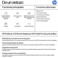 PORTATIL HP CORE ULTRA 7-255U 32GB 1TB 16 W11P PROBOOK 4 G1I AD2U8ET