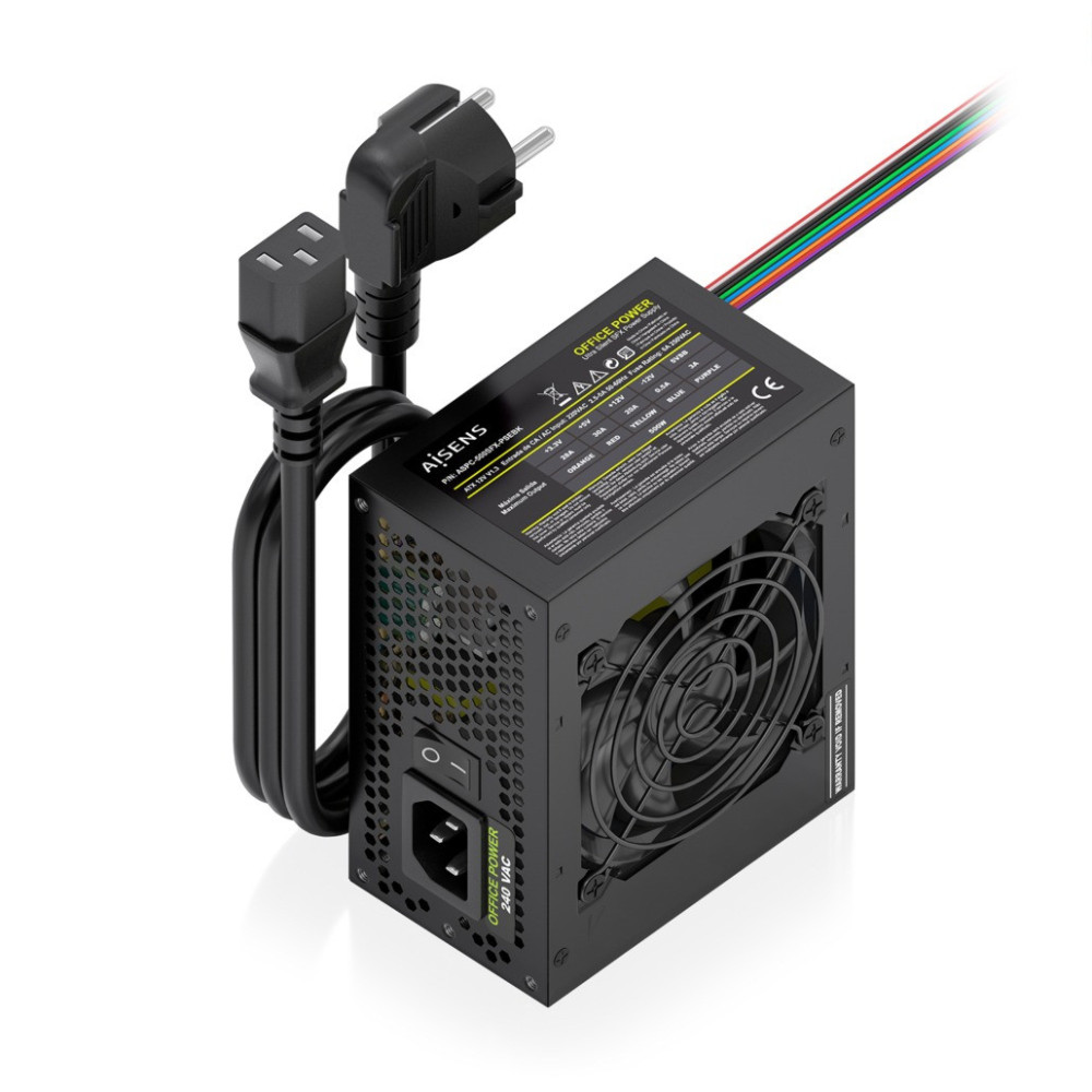 FUENTE ALIMENTACION SFX 500W CABLE ALIMENTA OEM NEGRA AISENS ASPC-500SFX-PSEBK