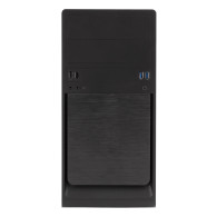 CAJA MICRO-ATX SEMITORRE UNYKA 6023 U3 2USB3.0 (Fuente 500W) NEGRA 51992