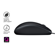 RATON LOGITECH USB B110 SILENT NEGRO 910-005508