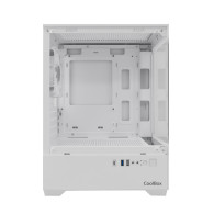 CAJA MICRO-ATX COOLBOX GAMING GM200 VISION LITE BLANCA USB-C 3.2 SIN FTE + 1 VEN