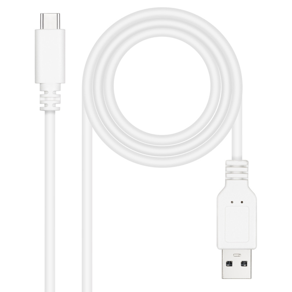 CABLE USB 2.0 3A TIPO USB-CM-AM BLANCO 0.5M NANOCABLE