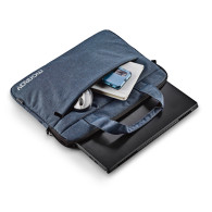 BOLSA PORTATIL 15.6 NGS CHARTER BOLSILLO EXTERIOR AZUL OSCURO JASPEADO