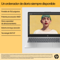 PORTATIL HP R7 7730U 8GB 512GB 15.6 SSO 15-FC0112NS B85WYEA