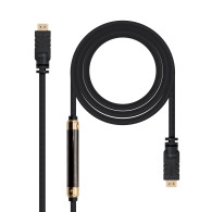 CABLE HDMI V1.4 ALTA VELOCIDAD HEC REPETIDOR AM-AM 25 M NANOCABLE 10.15.1825