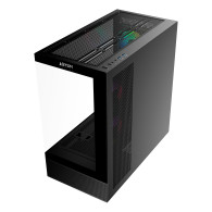CAJA ATX DANUBE SAVA H400 PRIME -BLACK-TEMPERED GLASS- 3 x FAN 12CM ARGB ABYSM