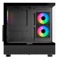 CAJA ATX DANUBE SAVA H400 PRIME -BLACK-TEMPERED GLASS- 3 x FAN 12CM ARGB ABYSM