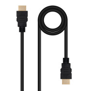 CABLE HDMI V2.0 4K-60HZ 18Gbps NEGRO 0.5 M NANOCABLE 10.15.3800