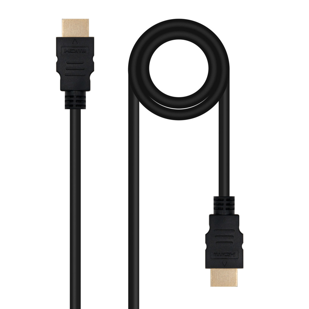 CABLE HDMI V2.0 4K-60HZ 18Gbps NEGRO 0.5 M NANOCABLE 10.15.3800