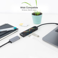 HUB USB-C NANOCABLE 2xUSB-A+USB-C CARGA+HDMI 10.16.0401