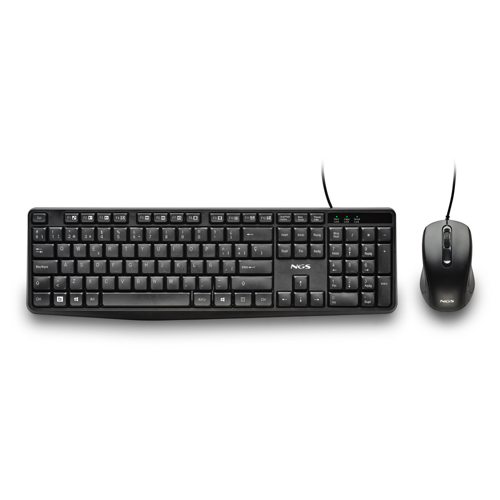 TECLADO NGS RATON COCOA KIT V2 USB 12 TECLAS MULTIMEDIA NEGRO