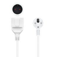 CABLE ALIMENTACION SCHUKO CEE7 7M-CEE7 7H 10M BLANCO NANOCABLE 10.22.0610-Wuc