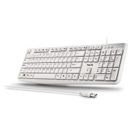 TECLADO NGS HERITAGE USB 12 TECLAS MULTIMEDIA BLANCO