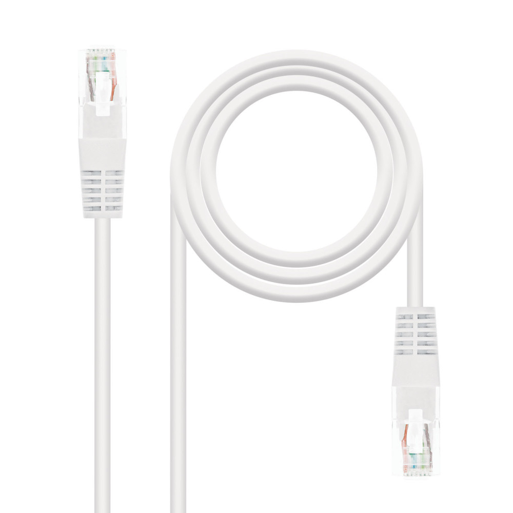 CABLE RED LATIGUILLO RJ45 CAT.5E UTP AWG24 BLANCO 3.0 M NANOCABLE 10.20.0103-W