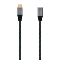CABLE USB 3.2 GEN2x2 20GBPS 5A 100W USB-C M-USB-C H GRIS 1.0M AISENS A107-0635
