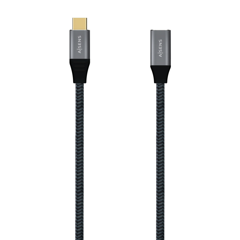 CABLE USB 3.2 GEN2x2 20GBPS 5A 100W USB-C M-USB-C H GRIS 1.0M AISENS A107-0635