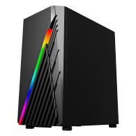 CAJA MICROATX UNYKA GAMING MINI GLAYZE BLACK VENTANA ARGB(SIN FUENTE)UK113021