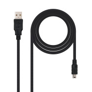 CABLE USB 2.0 TIPO AM-MINI USB 5PINM 0.5 M NANOCABLE 10.01.0400