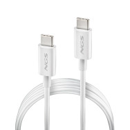 CABLE NGS CARGA RAPIDA DE USB C A USB C DE 1 M DE LONGITUD 60W WHITE