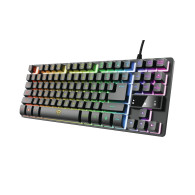 TECLADO GAMING TRUST GAMING GXT 833 THADO NEGRO 24067  TECL-TR-24067