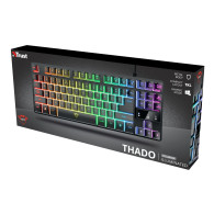 TECLADO GAMING TRUST GAMING GXT 833 THADO NEGRO 24067  TECL-TR-24067
