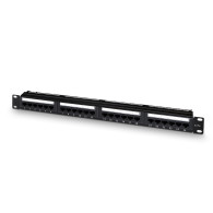 PANEL DE PARCHEO 24 PUERTOS RJ45 CAT.6 UTP 19 1U DUAL IDC AISENS A141-0308