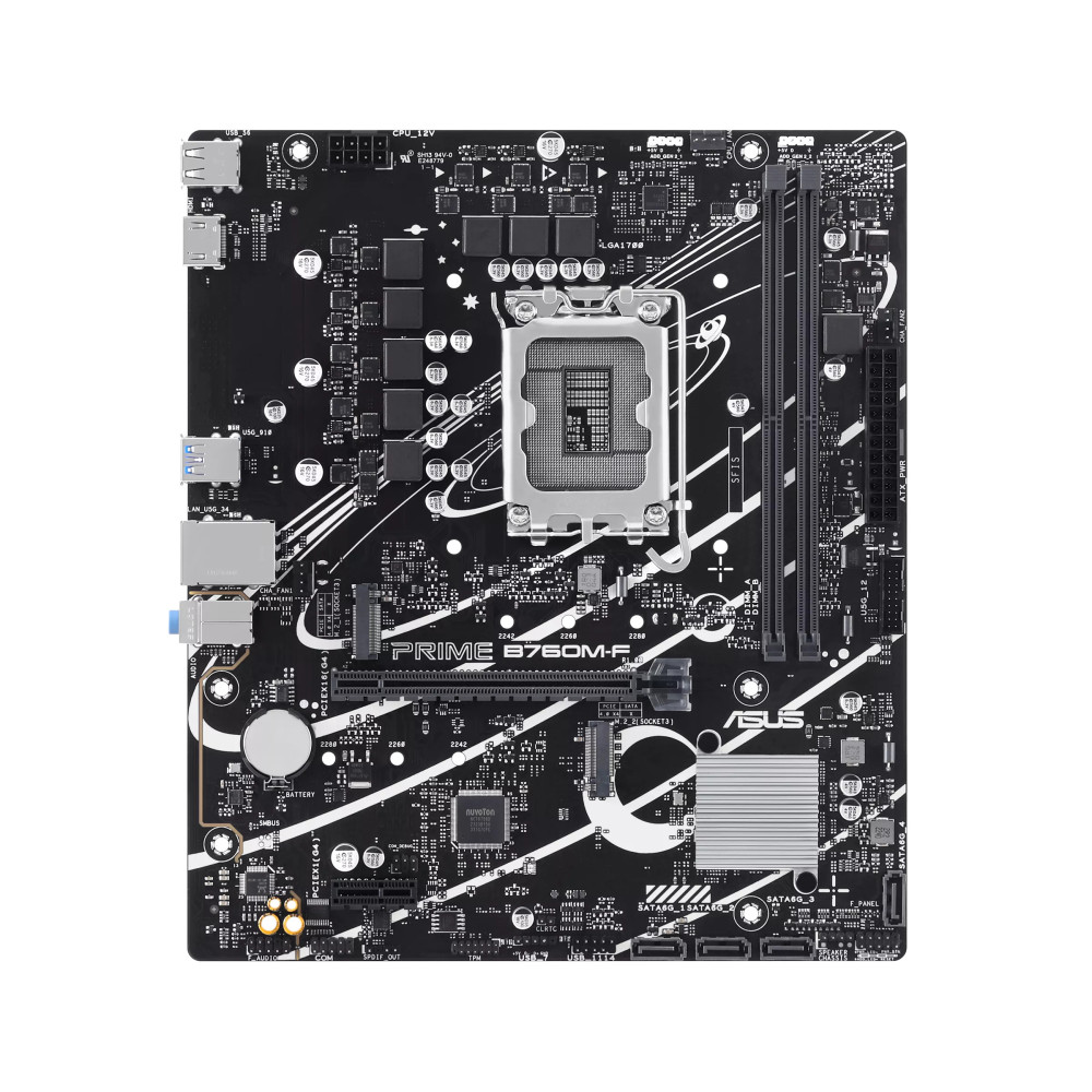PLACA BASE ASUS PRIME B760M-F DDR5 12TH 13TH 14TH GEN MICROATX SOCKET 1700