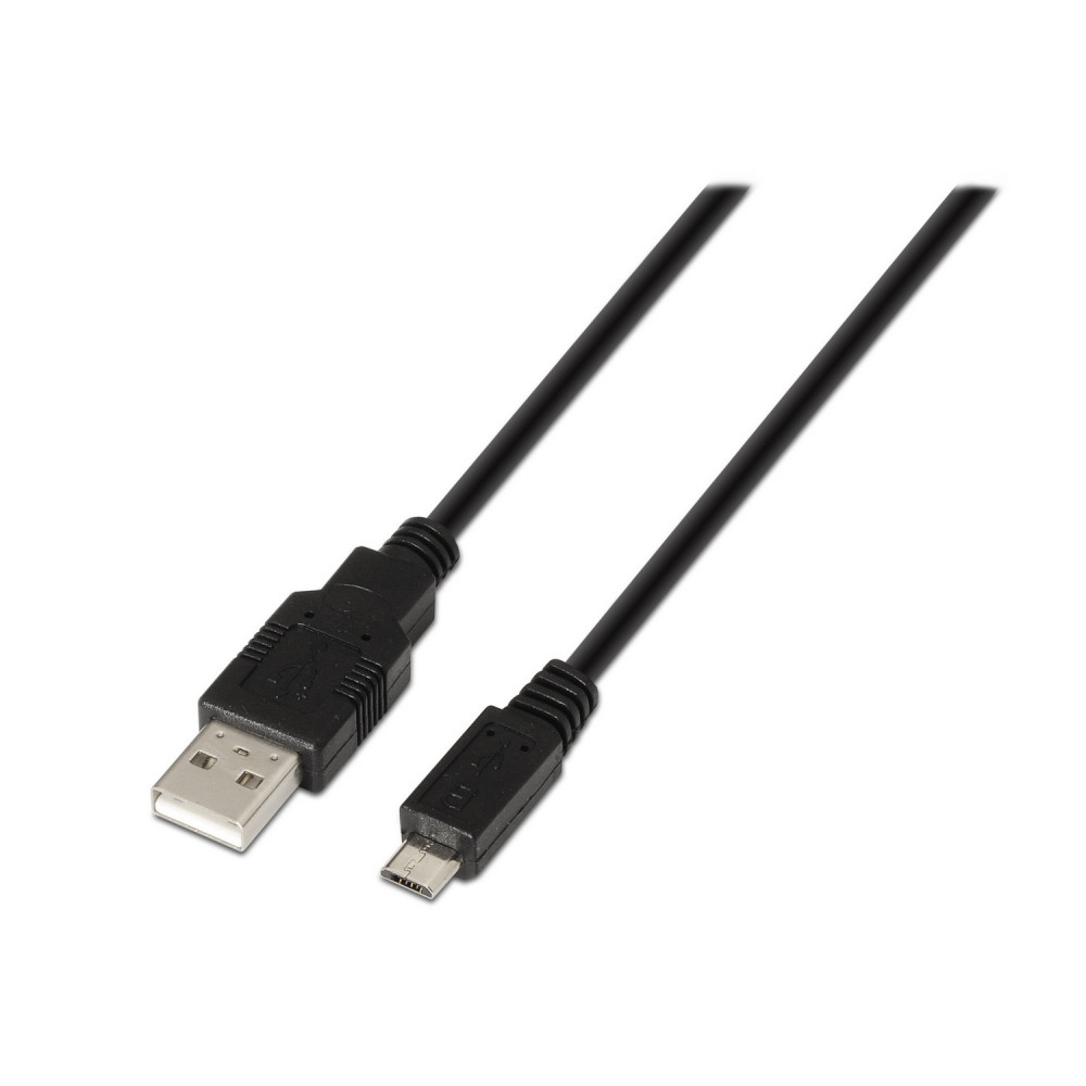 CABLE USB 2.0 TIPO AM-MICRO BM NEGRO 0.8M AISENS A101-0027