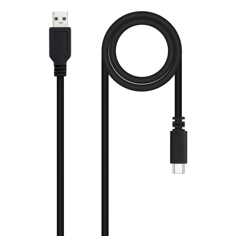 CABLE USB 2.0 3A TIPO USB-C M-A M NEGRO 3.0 M NANOCABLE 10.01.2103