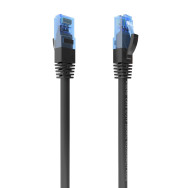 CABLE RED LATIGUILLO RJ45 CAT.6 UTP AWG26 CCA NEGRO 3.0M AISENS A135-0846