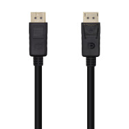 CABLE DISPLAYPORT V1.2 4K 60HZ DPM-DPM NEGRO 1.0M AISENS A124-0455