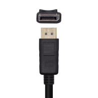 CABLE DISPLAYPORT V1.2 4K 60HZ DPM-DPM NEGRO 1.0M AISENS A124-0455