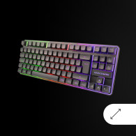 TECLADO Y RATON GAMING INALAMBRICOS +ALFOMBRILLA MARS GAMING MCPWTKL NEGRO