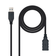 CABLE USB 3.0 TIPO AM-AH NEGRO 2.0 M NANOCABLE 10.01.0902-BK