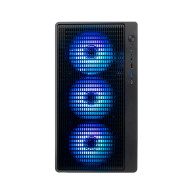 CAJA MICRO-ATX COOLBOX GAMING GM350 DARKFACE SIN FUENTE C.T.AHUMADO NEGRA