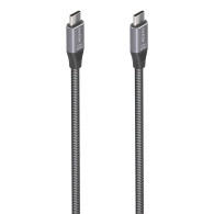 CABLE USB 3.2 GEN2x2 ALU 8K30HZ 5A E-MARK USB-CM-CM GRIS 3.0M AISENS A107-0875